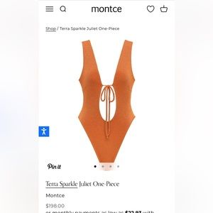 Montce Terra Sparkle Juliet one piece